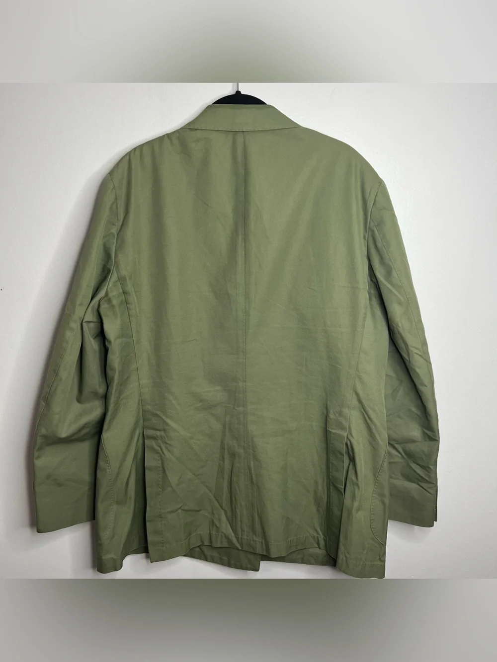 Suitsupply Havana Double Breasted 4 Button Unlined Blazer Mens EU 54 US 44 Green